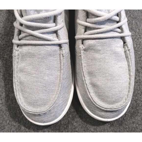 Roxy Women's Minnow Wally Mid Top Lace Up Jersey Shoe Gray Size 8 - Picture 6 of 16